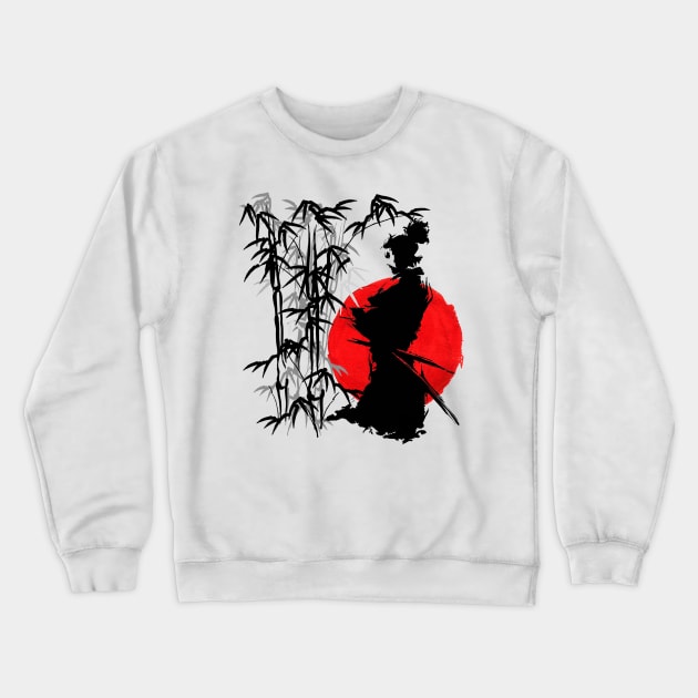 Samurai ninja, bamboo, flag | Japanese aesthetic art, Japan retro vintage Crewneck Sweatshirt by Vane22april